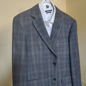 Blue Pattern Blazer 40R